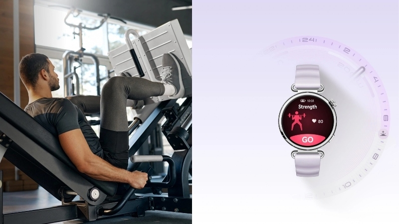 Đồng hồ thông minh HUAWEI Watch GT 6 được cài đặt sẵn hơn 100 chế độ tập luyện