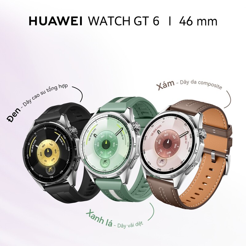 HUAWEI Watch GT 6 gây ấn tượng ngay từ cái nhìn đầu tiên nhờ thiết kế tinh tế, sang trọng và hiện đại