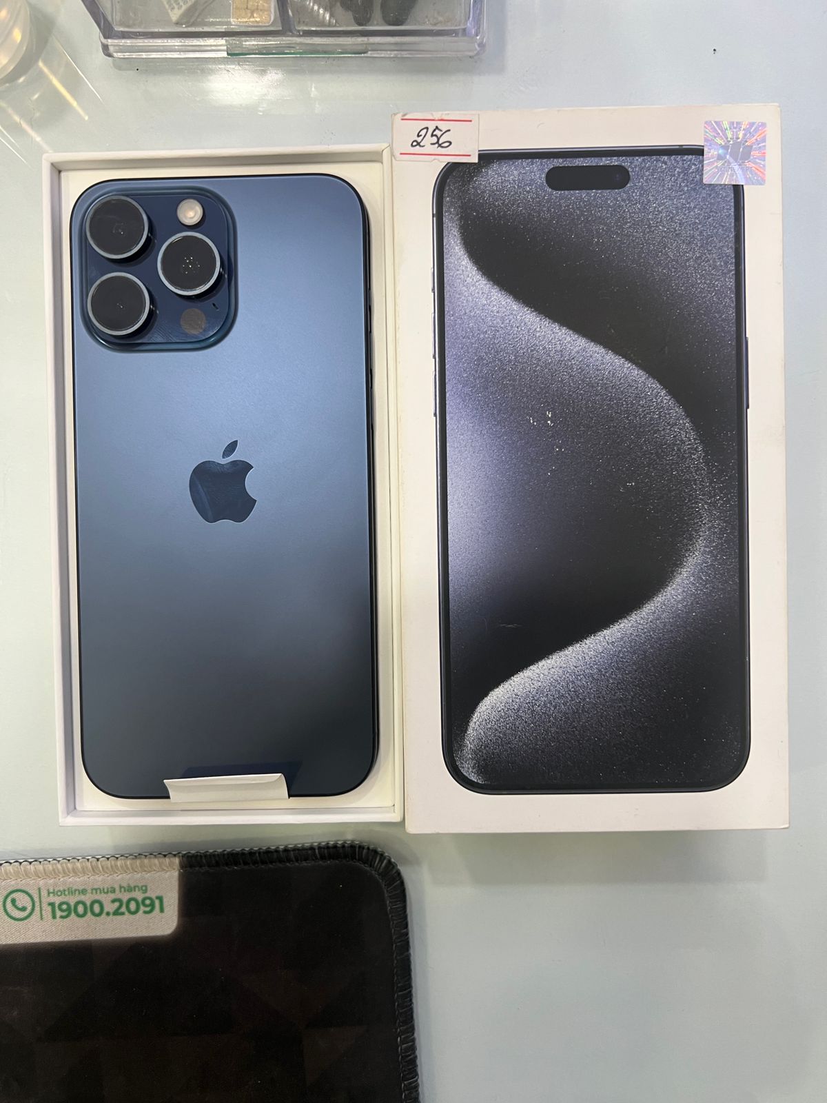 ĐTDĐ Apple iPhone 15 Pro Max 256GB Blue Titanium_MU7A3VN/A