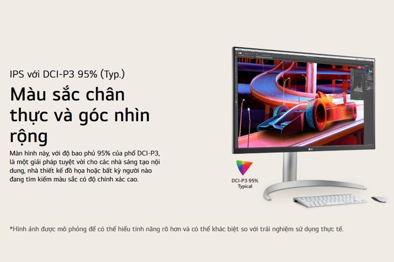 Độ tương phản cao và dải màu rộng.