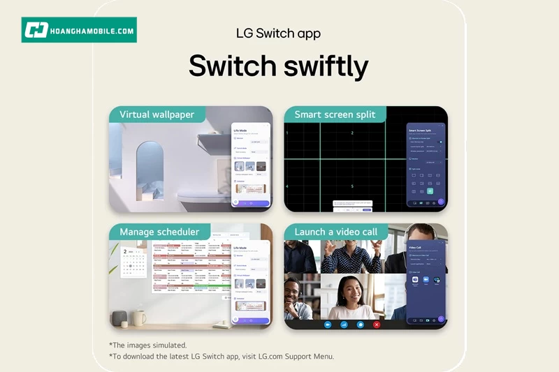 Tính năng hiệu quả chia màn hình công việc. Tính năng hiệu quả chia màn hình công việc.