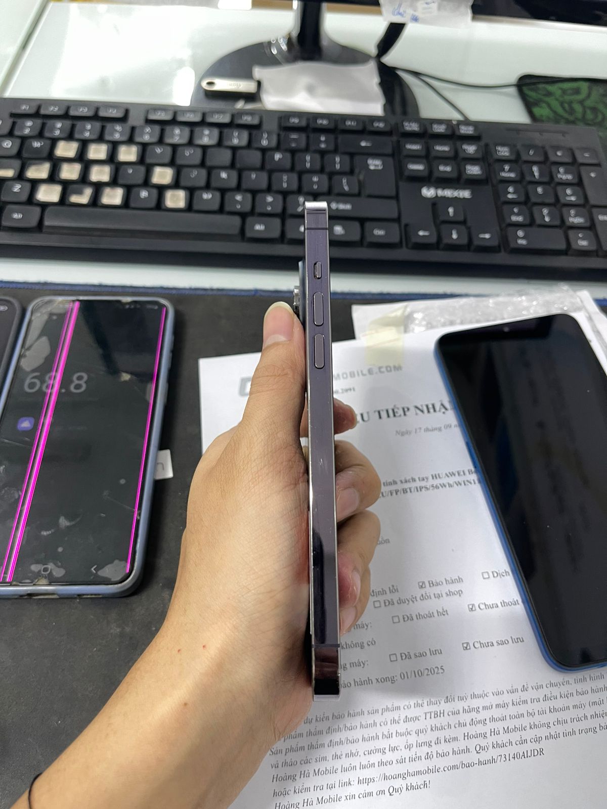 ĐTDĐ Apple iPhone 14 Pro Max 256GB Deep Purple - Cũ - 355063661348721 -28 Trần Phú