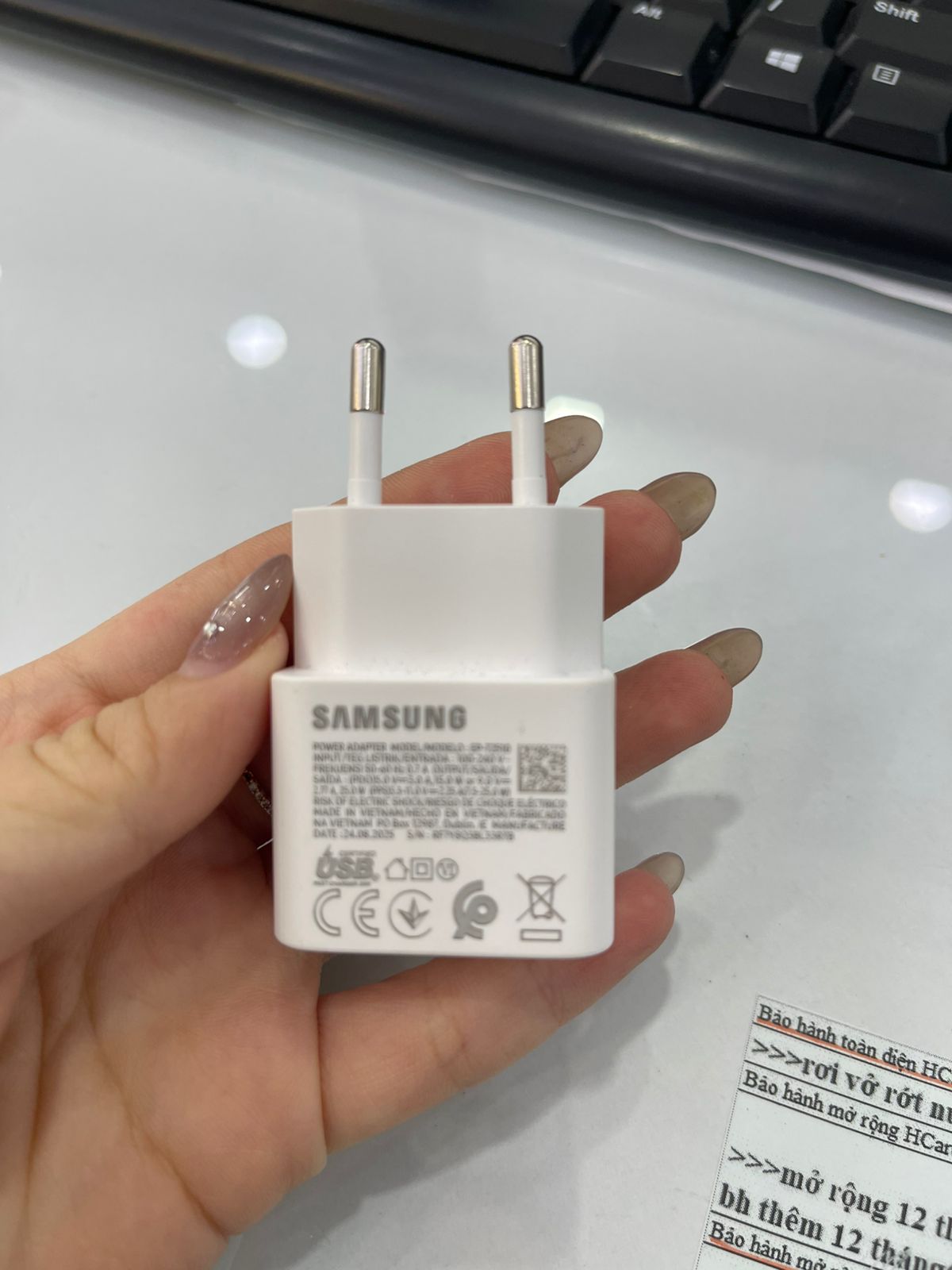 Củ sạc Samsung 25W, Type C (Không kèm cáp), Trắng - RF7Y8Q3BL33RTB - CS25T
