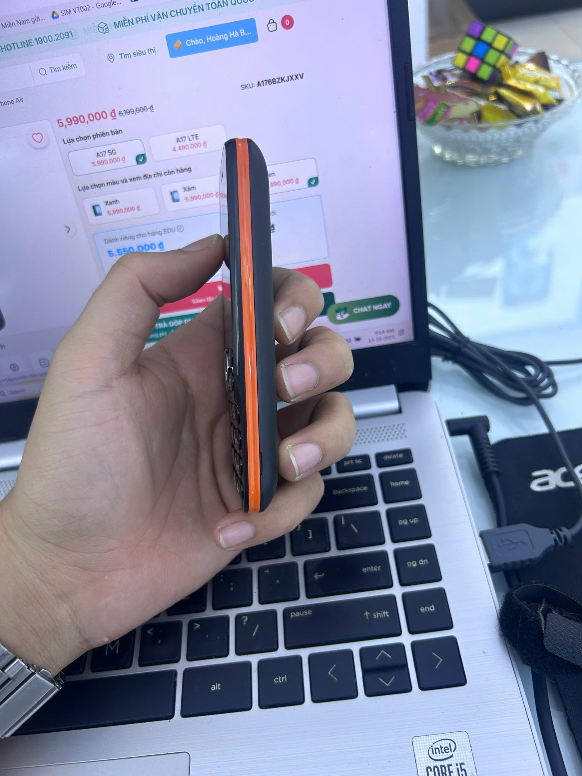 Điện thoại di động Itel it8010, màu Đen (Black) - 355231571713223 - IT8010BLACK