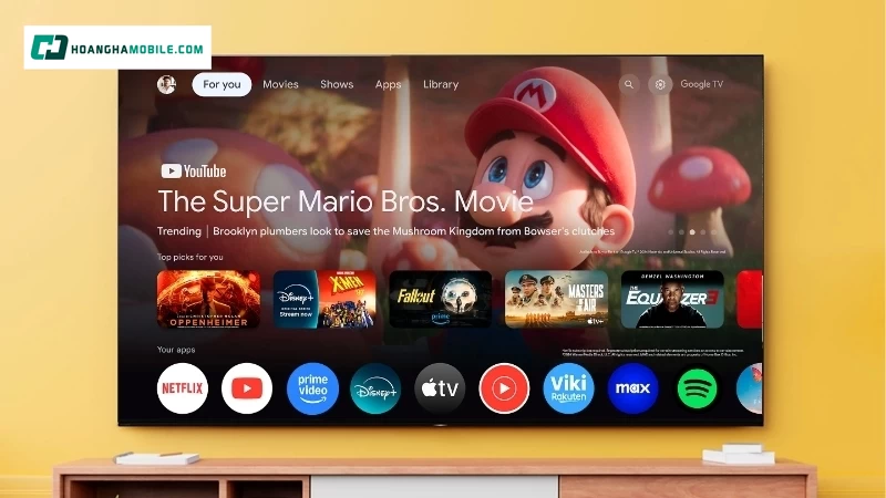 Hệ điều hành Google TV đồng bộ. Hệ điều hành Google TV đồng bộ.