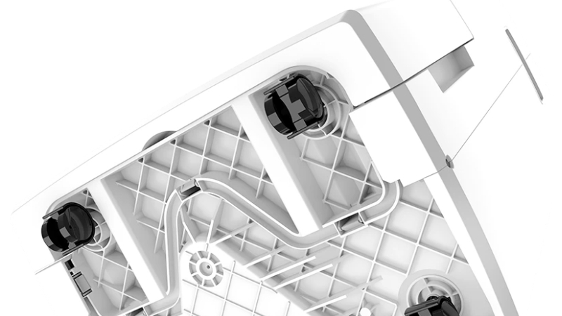 Máy hút ẩm thông minh kiêm lọc không khí LUMIAS D6S-30L được thiết kế theo phong cách tối giản với gam màu trắng chủ đạo