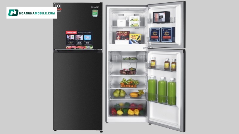 Tủ lạnh Sharp Inverter 197 lít SJ-X215V-DG. Tủ lạnh Sharp Inverter 197 lít SJ-X215V-DG.