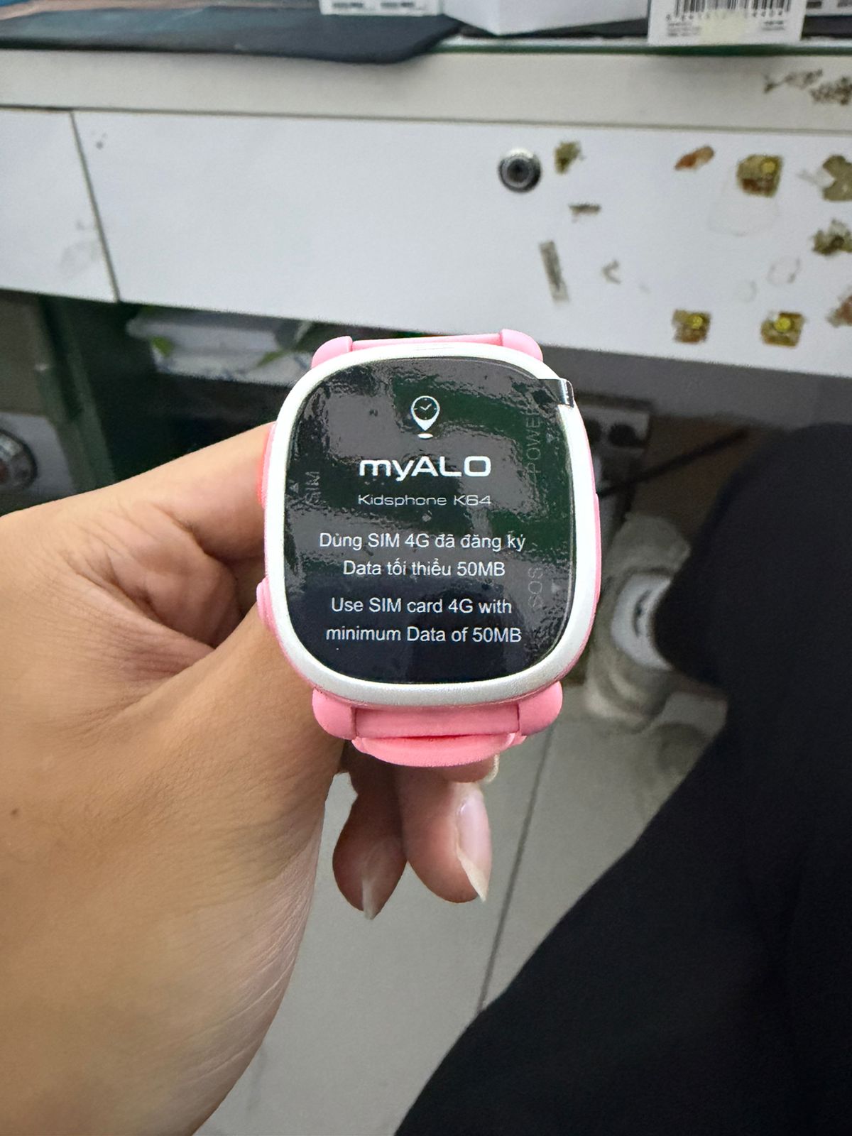 Điện thoại thông minh đeo tay trẻ em myALO Kidsphone K64, màu hồng - 867662041264333 - MK64HG