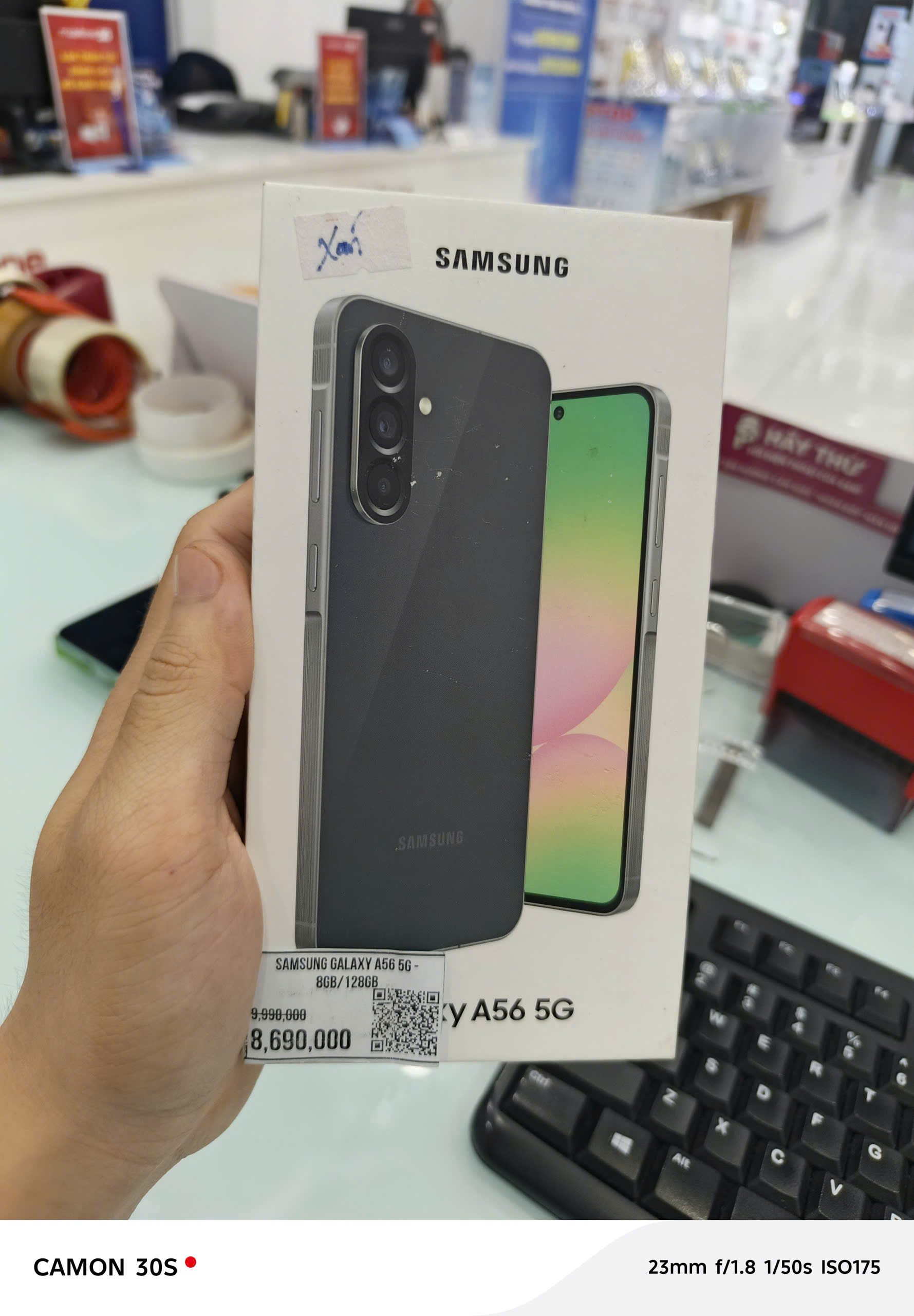 ĐTDĐ Samsung A56 5G, SM-A566B/DS, 8+128, Đen - 357802681729412 - SSA566DEN