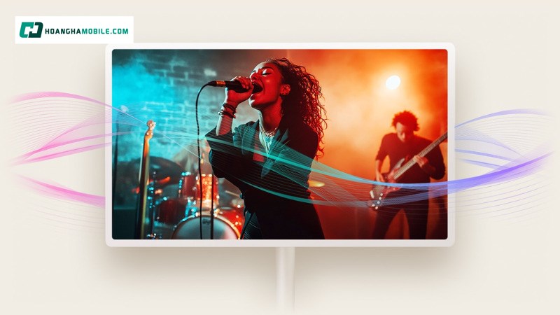 Trải nghiệm âm thanh sống động trên màn hình. Trải nghiệm âm thanh sống động trên màn hình.