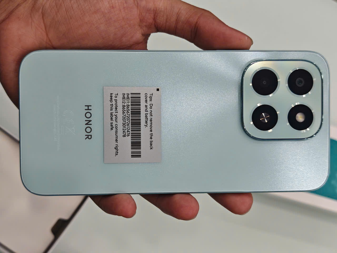 Điện thoại thông minh Honor X6c (6+128GB) Xanh (Ocean Cyan)