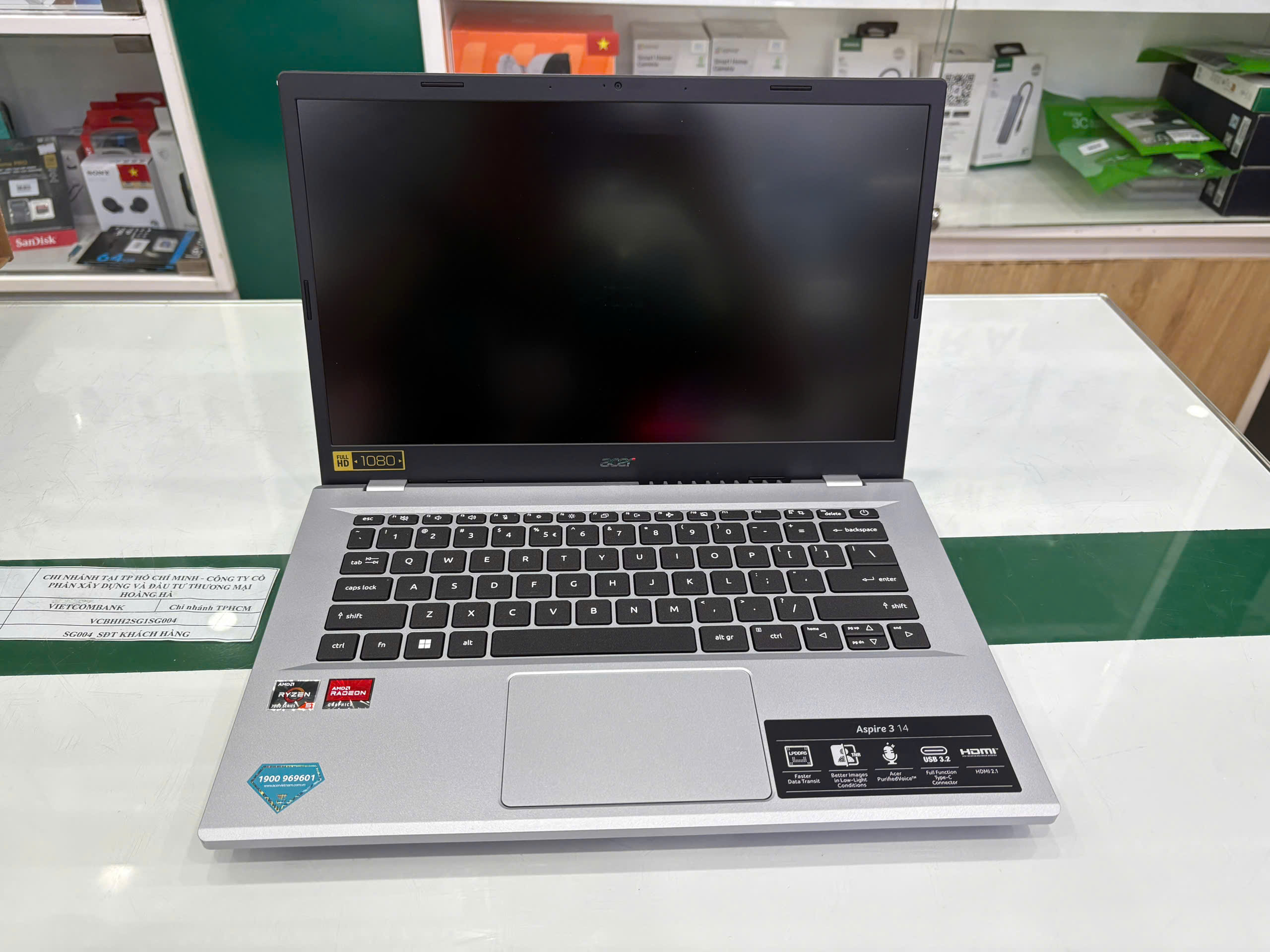 MÁY TÍNH XÁCH TAY (NB) ACER AS A314-23M-R4TX R5-7520U/8GD5/512GSSD_PCIe/14.0FHD/BT5/3C/W11SL/BẠC(NX.KEXSV.001) - NXKEXSV00132404