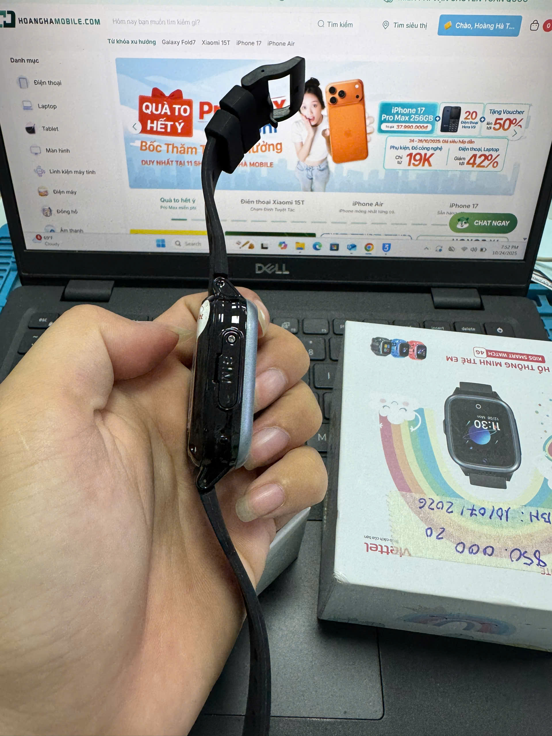 Đồng hồ thông minh trẻ em MyKid 4G Lite, màu Đen 