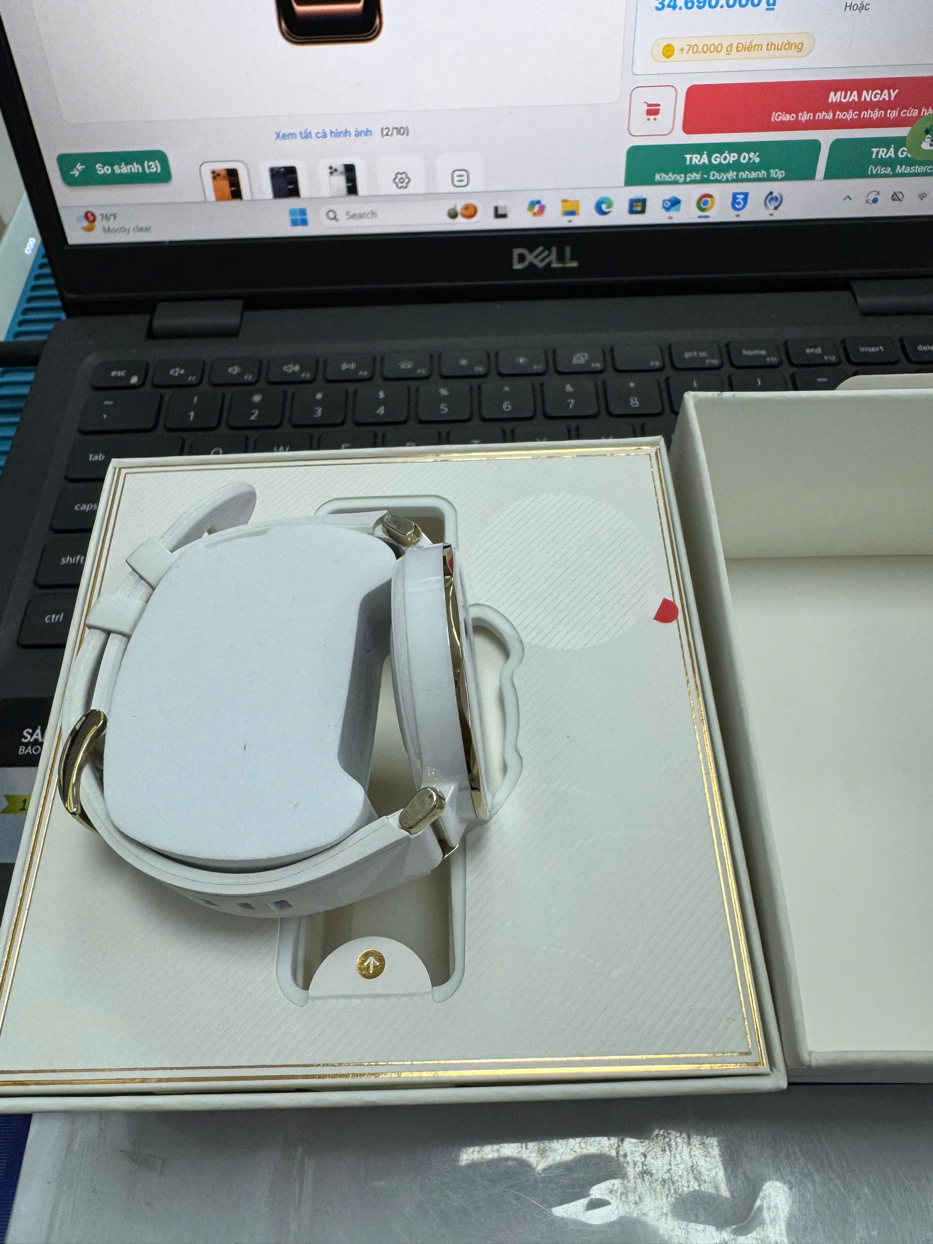 Đồng hồ thông minh HUAWEI JNA-B29 GT5 Pro 42mm/DÂY Fluoroelastomer/ADU TRẮNG_DEMO