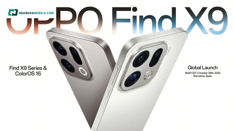 Điện thoại OPPO Find X9. Điện thoại OPPO Find X9.