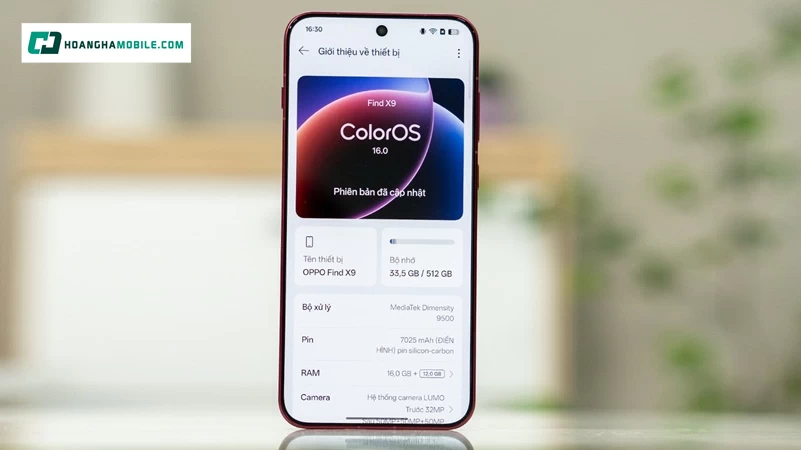 ColorOS 16 trên nền Android 16. ColorOS 16 trên nền Android 16.