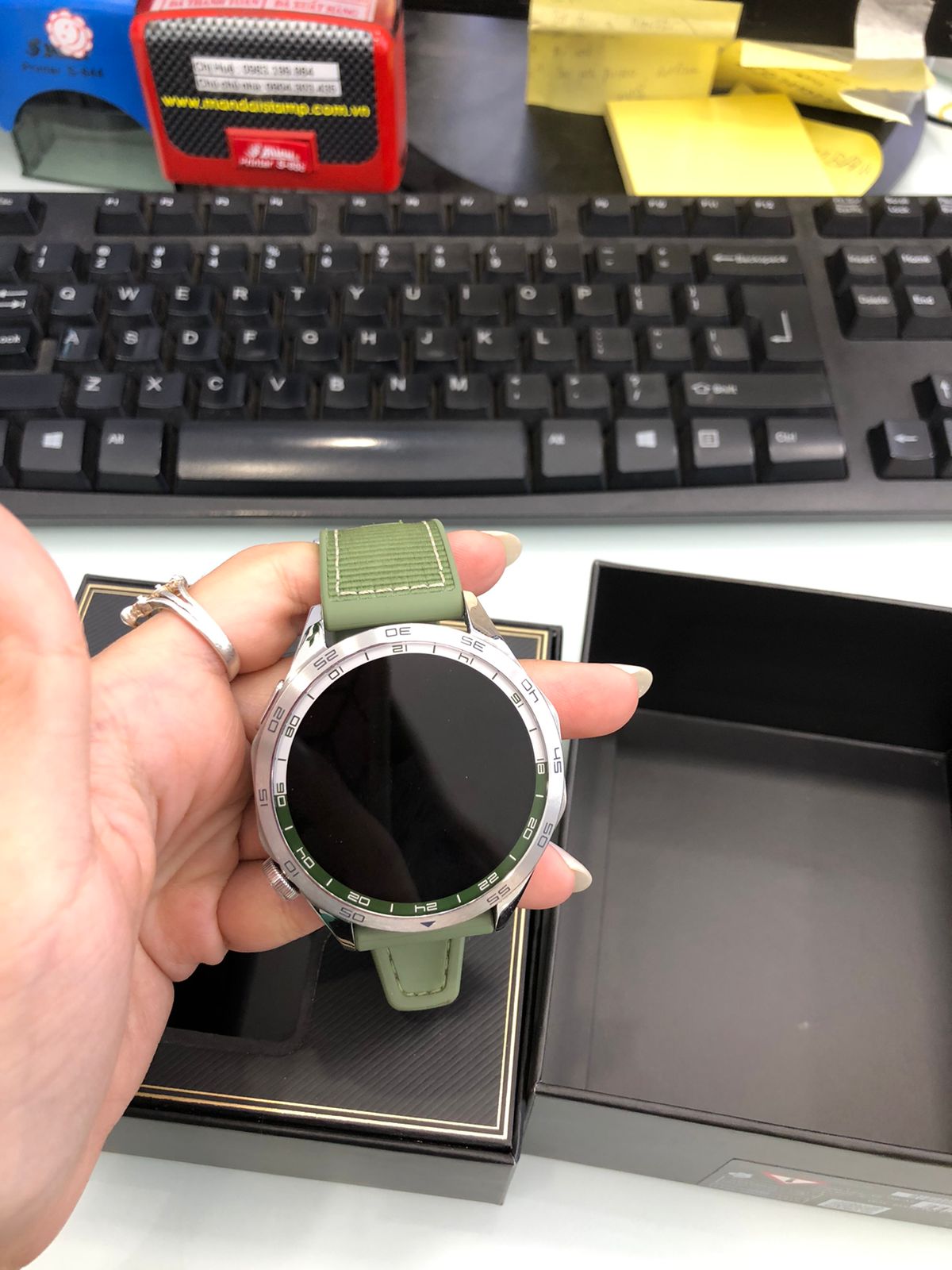 Đồng hồ thông minh HUAWEI WATCH GT4 46mm (PNX-B19)/Dây Woven/XANH-TN (6942103104855_DM) - B5ETQ23916001529 - PNXB19XZTN