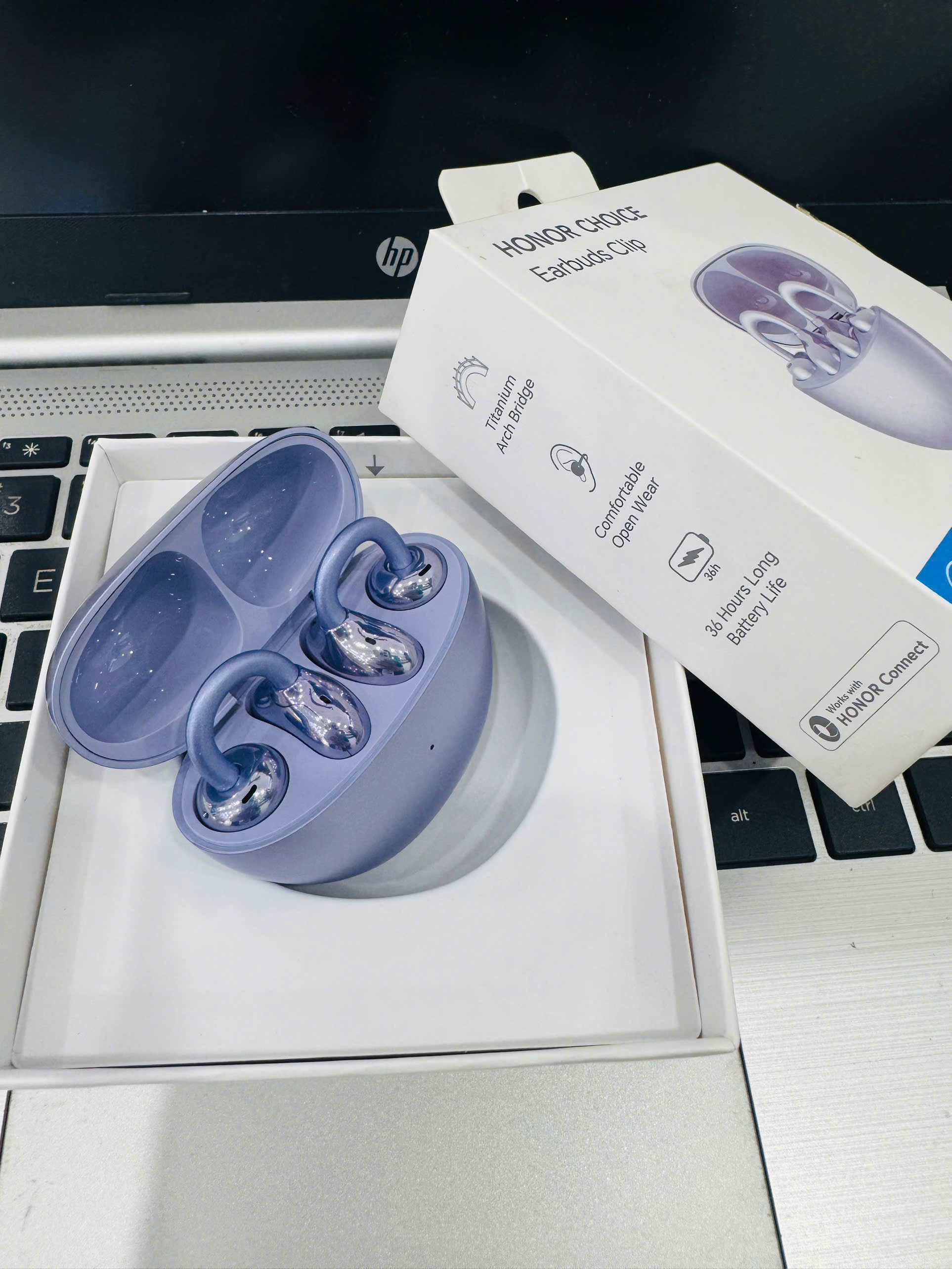 Tai nghe Bluetooth HONOR CHOICE Earbuds Clip Tím (Purple)