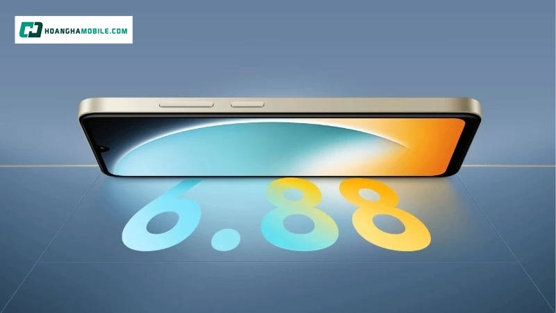 Màn hình thiết kế rộng 6.88 inch. Màn hình thiết kế rộng 6.88 inch.