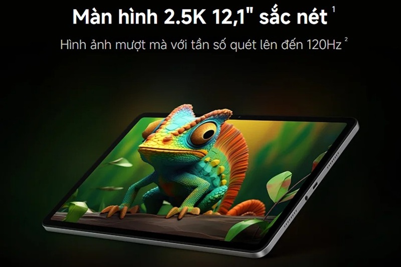 Màn hình 12.1 inch 2.5K.