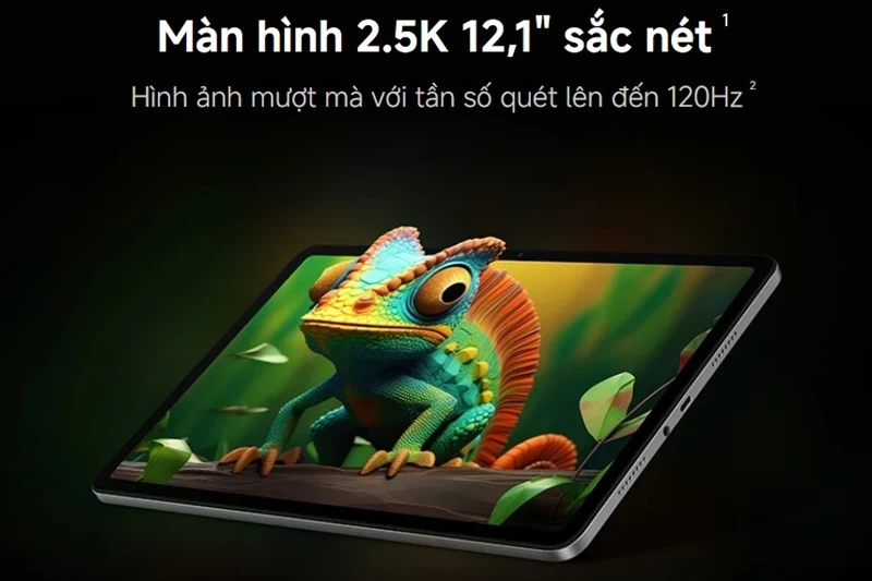 Màn hình 12.1 inch 2.5K. Màn hình 12.1 inch 2.5K.