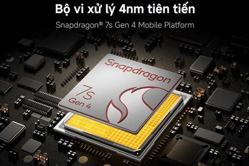 Hiệu năng Snapdragon 7s Gen 4 & HyperOS.