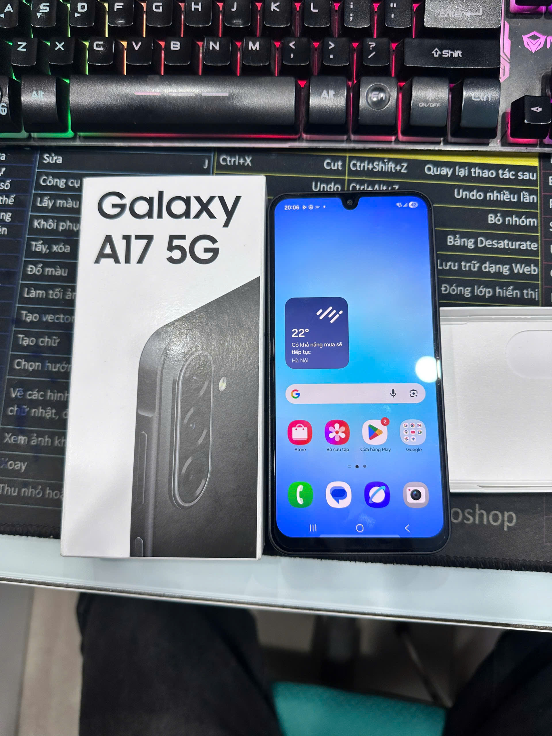 ĐTDĐ Samsung Samsung A17 5G, SM-A176B/DS,8+128, Đen 