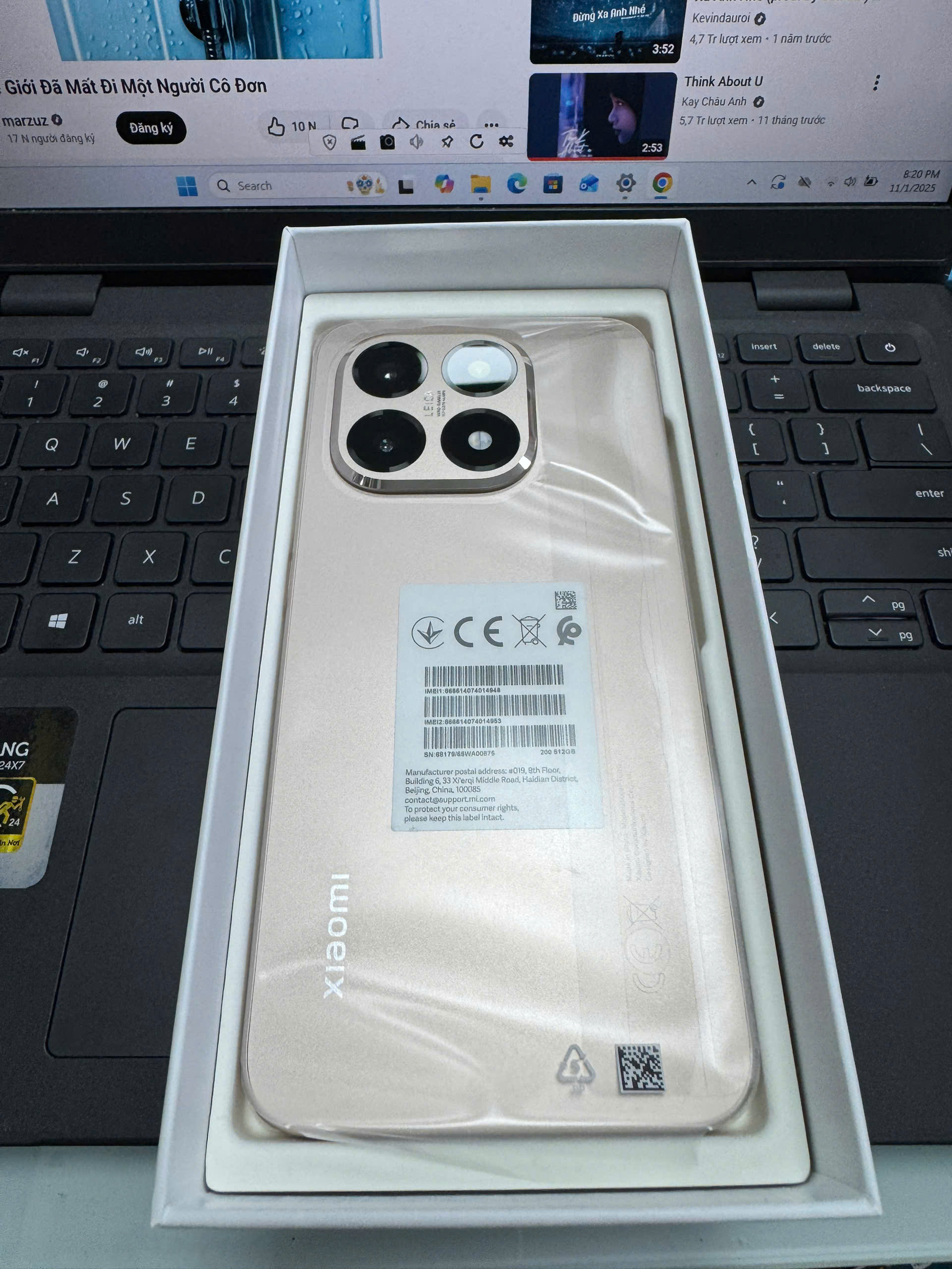 ĐIỆN THOẠI DI ĐỘNG (TEL) XIAOMI 15T 6.83"/MTK D8400 Ultra/12G/512G/50+50+12MP/32MP/5500mAh 