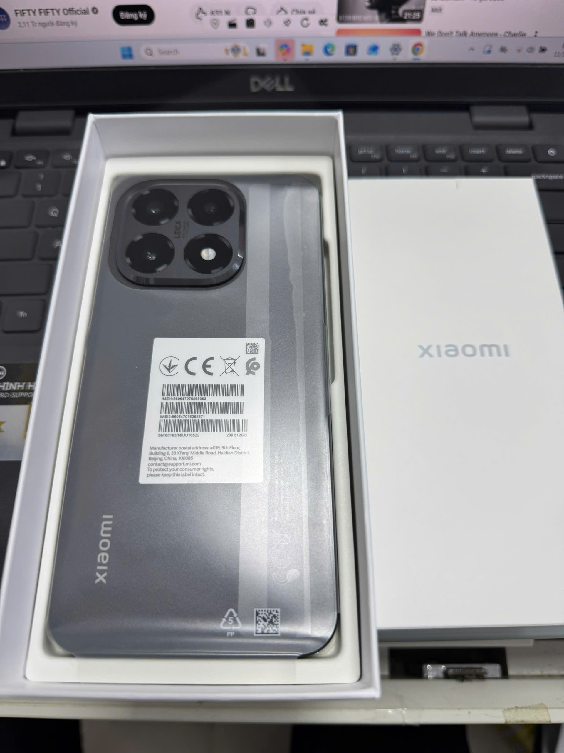 ĐIỆN THOẠI DI ĐỘNG (TEL) XIAOMI 15T 6.83"/MTK D8400 Ultra/12G/512G/50+50+12MP/32MP/5500mAh (25069PTEBG)/ĐEN 