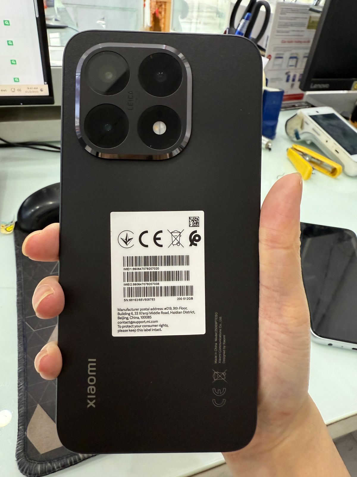 ĐIỆN THOẠI DI ĐỘNG (TEL) XIAOMI 15T 6.83"/MTK D8400 Ultra/12G/512G/50+50+12MP/32MP/5500mAh (25069PTEBG)/ĐEN