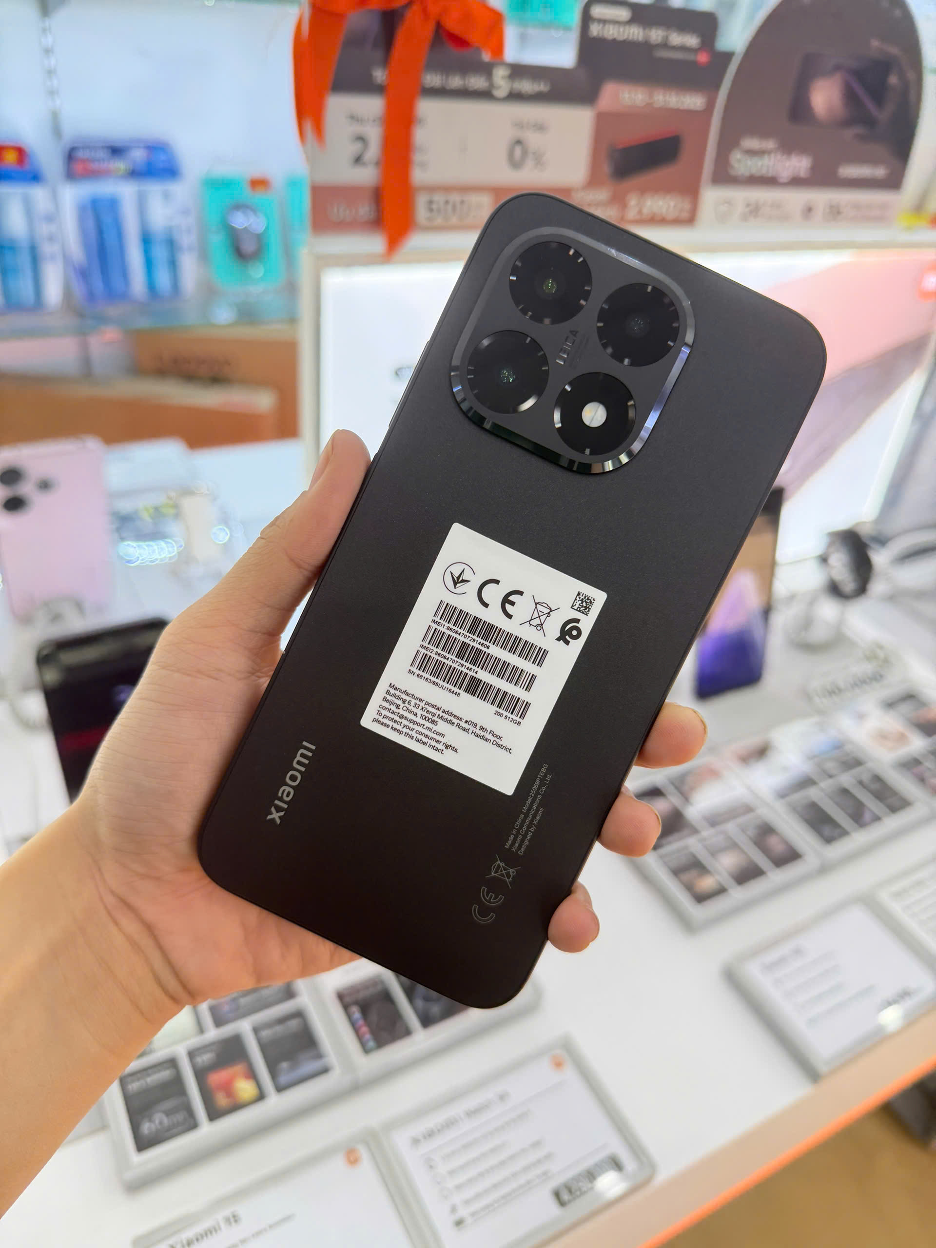 ĐIỆN THOẠI DI ĐỘNG (TEL) XIAOMI 15T 6.83"/MTK D8400 Ultra/12G/512G/50+50+12MP/32MP/5500mAh (25069PTEBG)/ĐEN