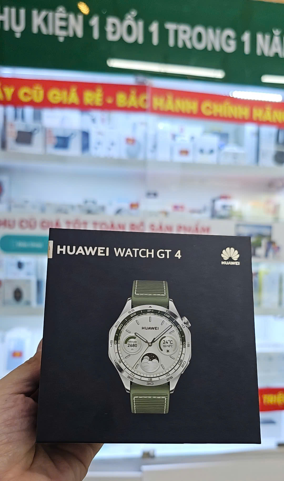 Đồng hồ thông minh HUAWEI WATCH GT4 46mm (PNX-B19)/Dây Woven/XANH - Cũ