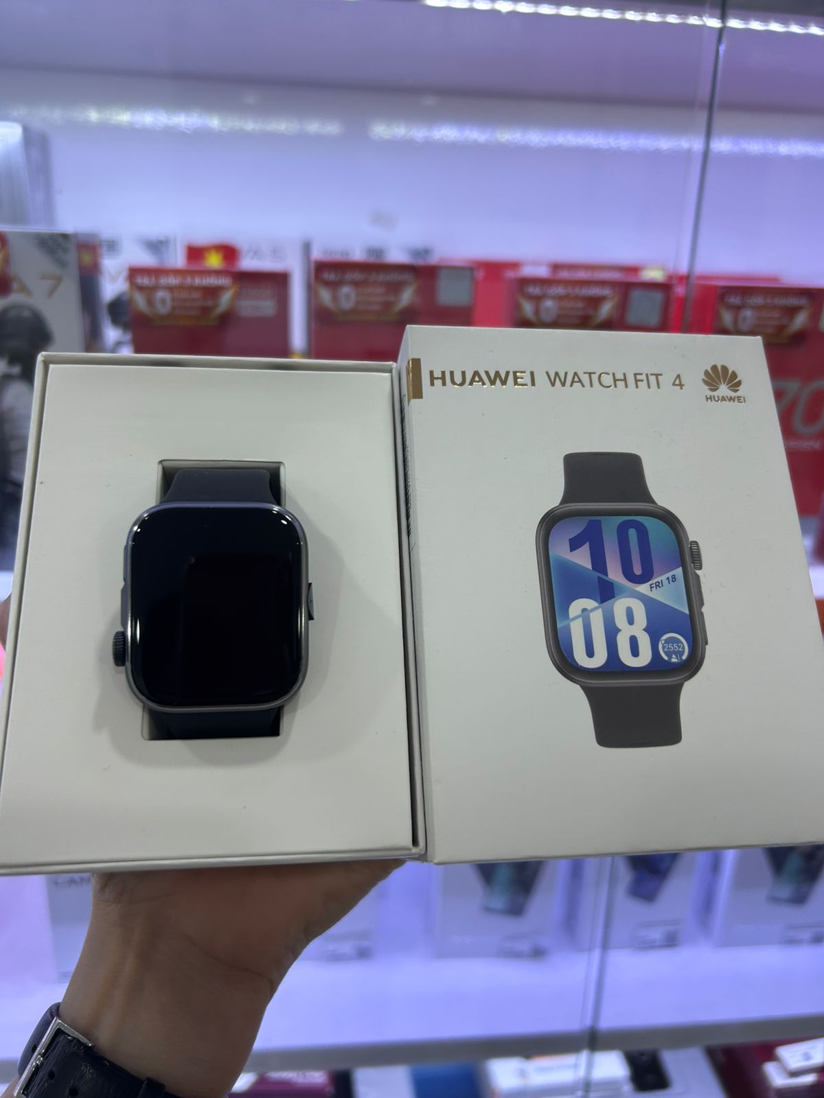 ĐỒNG HỒ THÔNG MINH(WATCH)HUAWEI SYA-B09 FIT 4/DÂY Fluor/ĐEN(6942103155345)