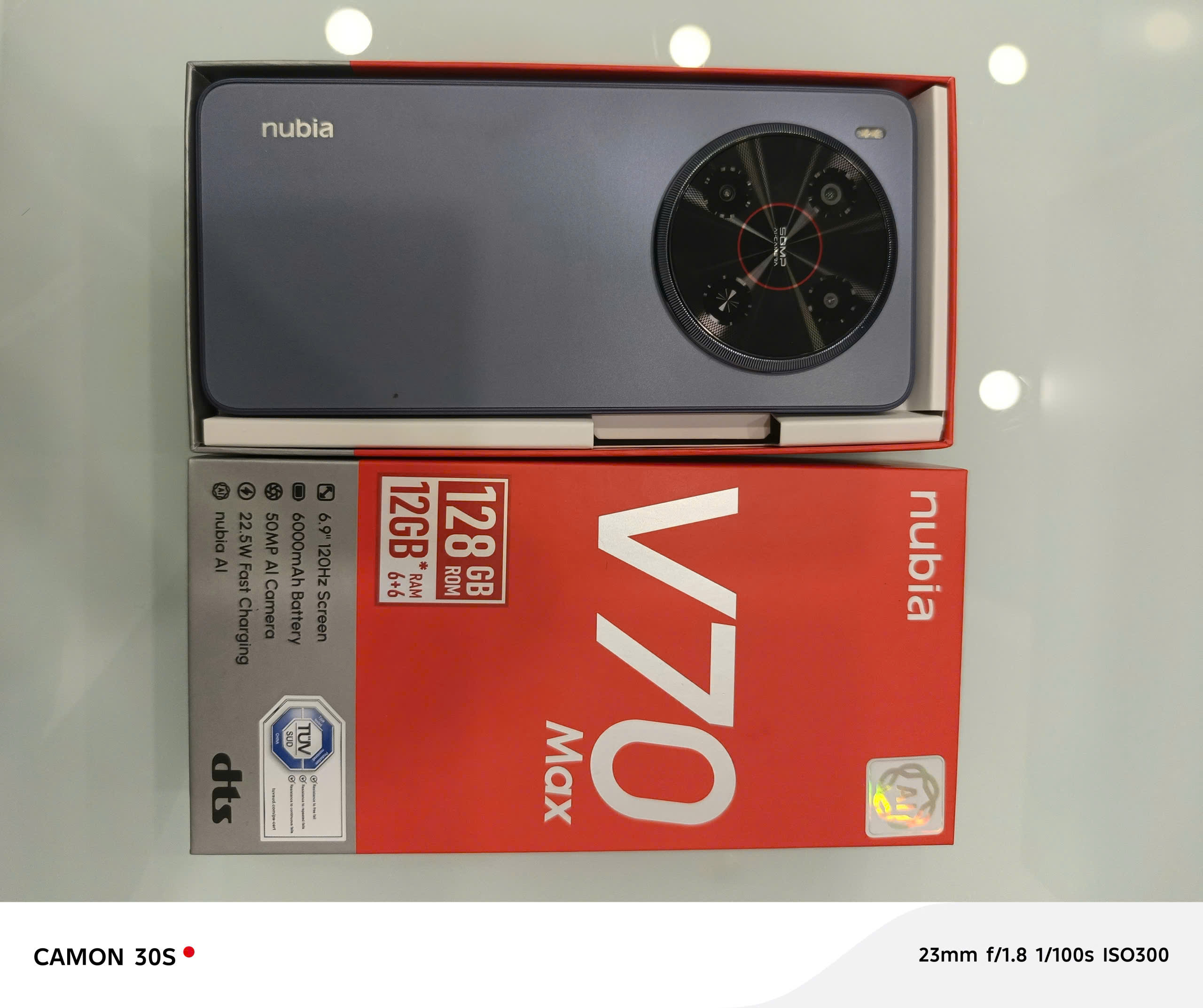 ĐIỆN THOẠI DI ĐỘNG (TEL) NUBIA V70 MAX 6.9"/Unisoc T606/6G/128G/50MP+2MP+Al/8MP/6000mAh/XÁM - 868743070068388 - V70MXAM