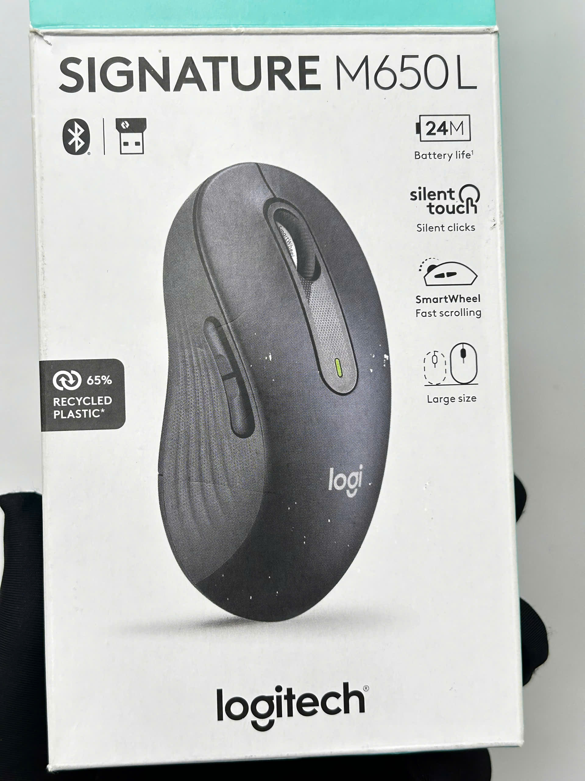 Chuột Bluetooth Logitech M650L, màu đen (910-006247) - 2517APKAYNN9 - LM650L