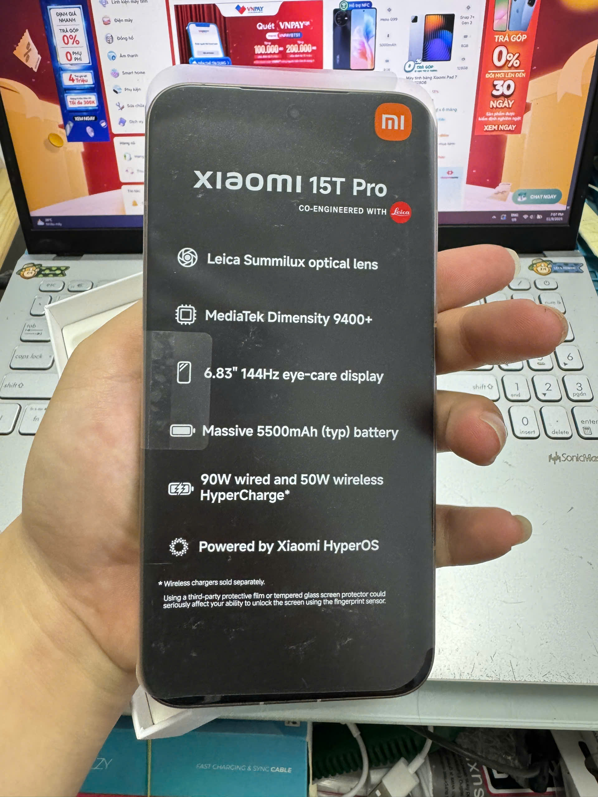 ĐIỆN THOẠI DI ĐỘNG (TEL) XIAOMI 15T PRO 6.83"/MTK D9400+/12G/512G/50+50+12MP/32MP/5500mAh 