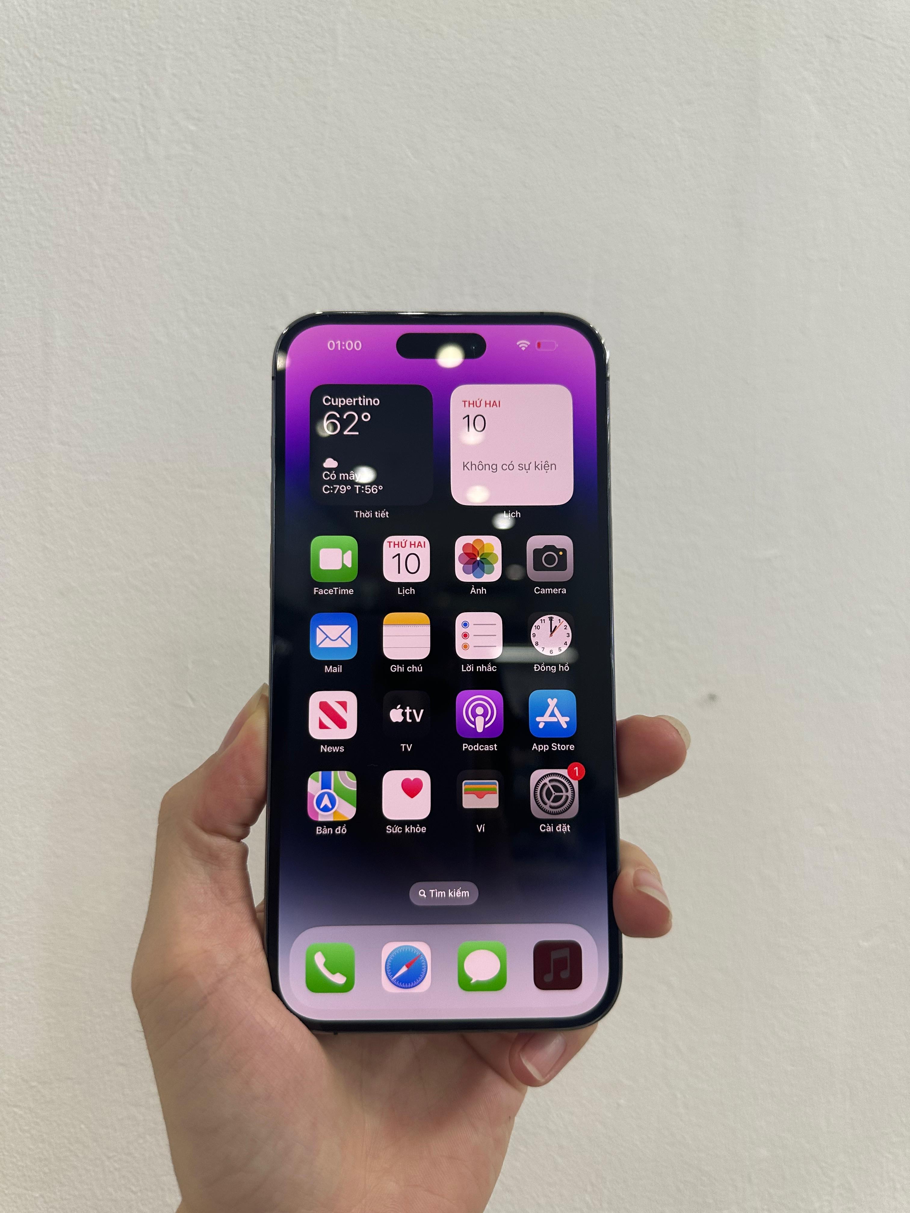 ĐTDĐ Apple iPhone 14 Pro Max 128GB Deep Purple - Cũ - 355822267252250 - IPC14MP128