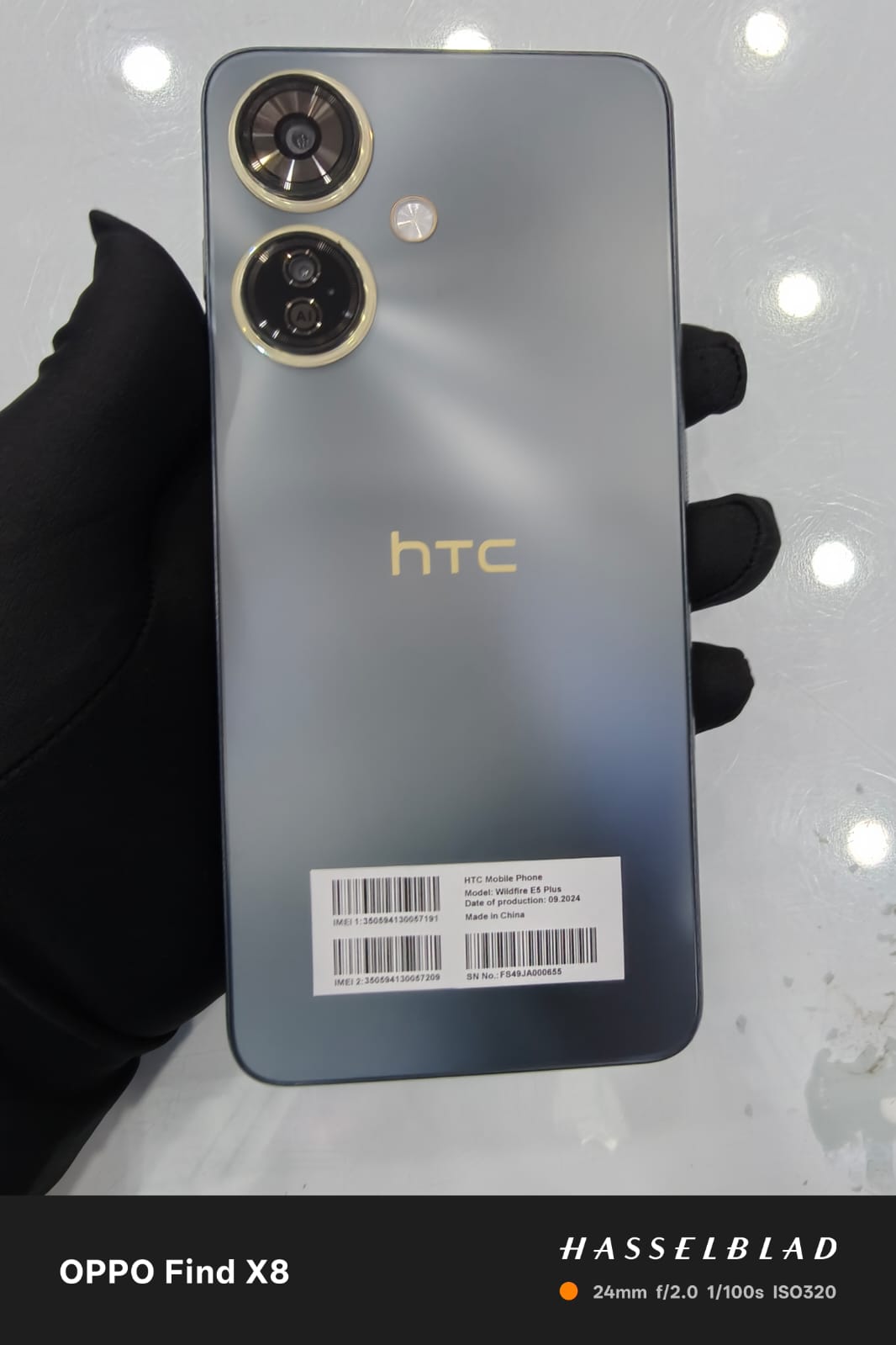 Điện thoại di động thương hiệu HTC Model Wildfire E5 Plus màu Xám (Grey)