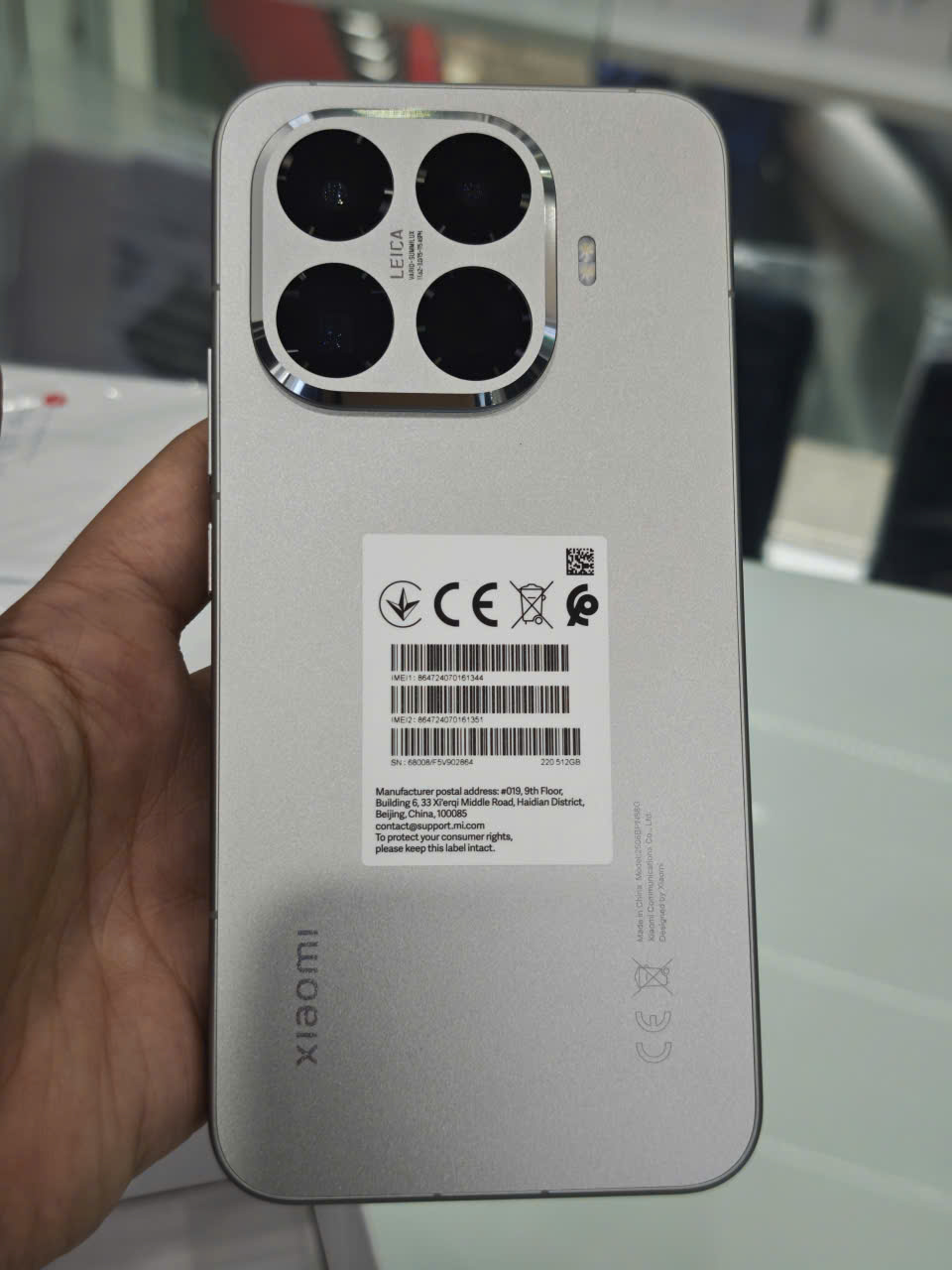 ĐIỆN THOẠI DI ĐỘNG (TEL) XIAOMI 15T PRO 6.83"/MTK D9400+/12G/512G/50+50+12MP/32MP/5500mAh (2506BPN68G)/XÁM