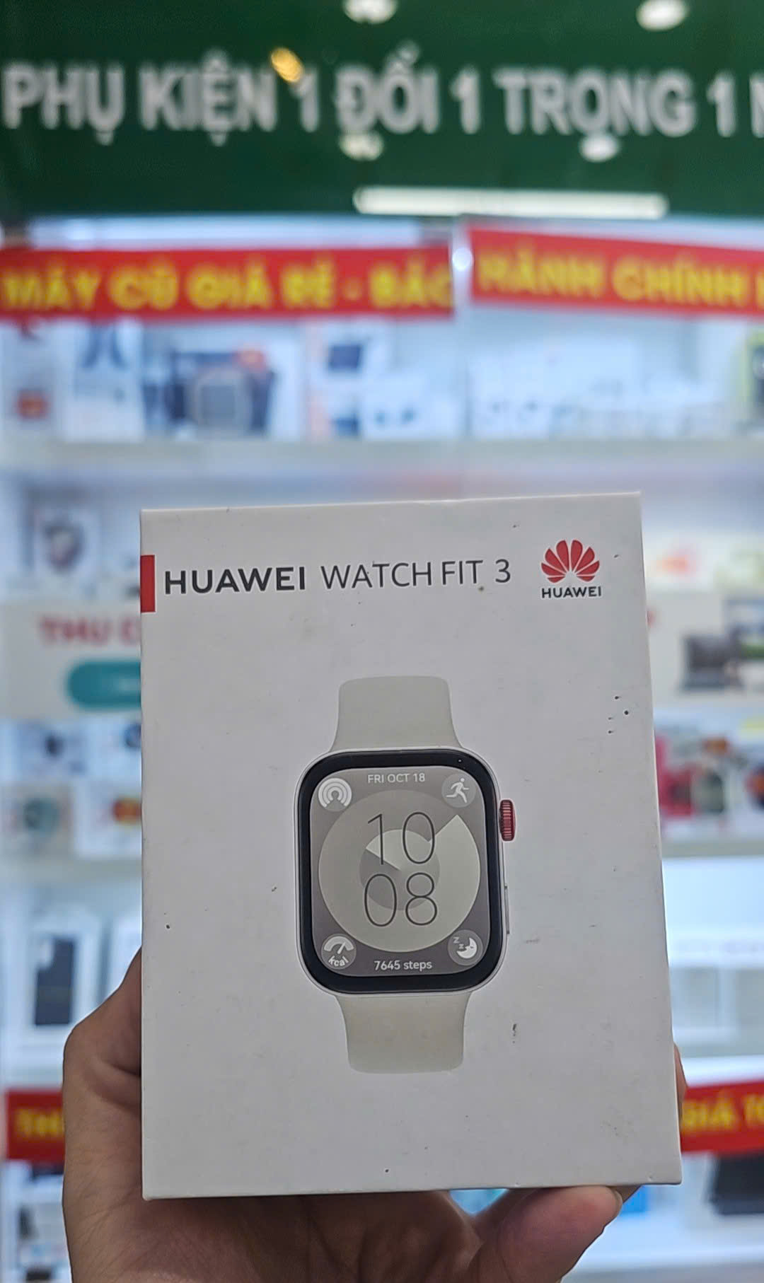 ĐỒNG HỒ THÔNG MINH (WATCH) HUAWEI SLO-B09 FIT 3/TRẮNG White - Cũ
