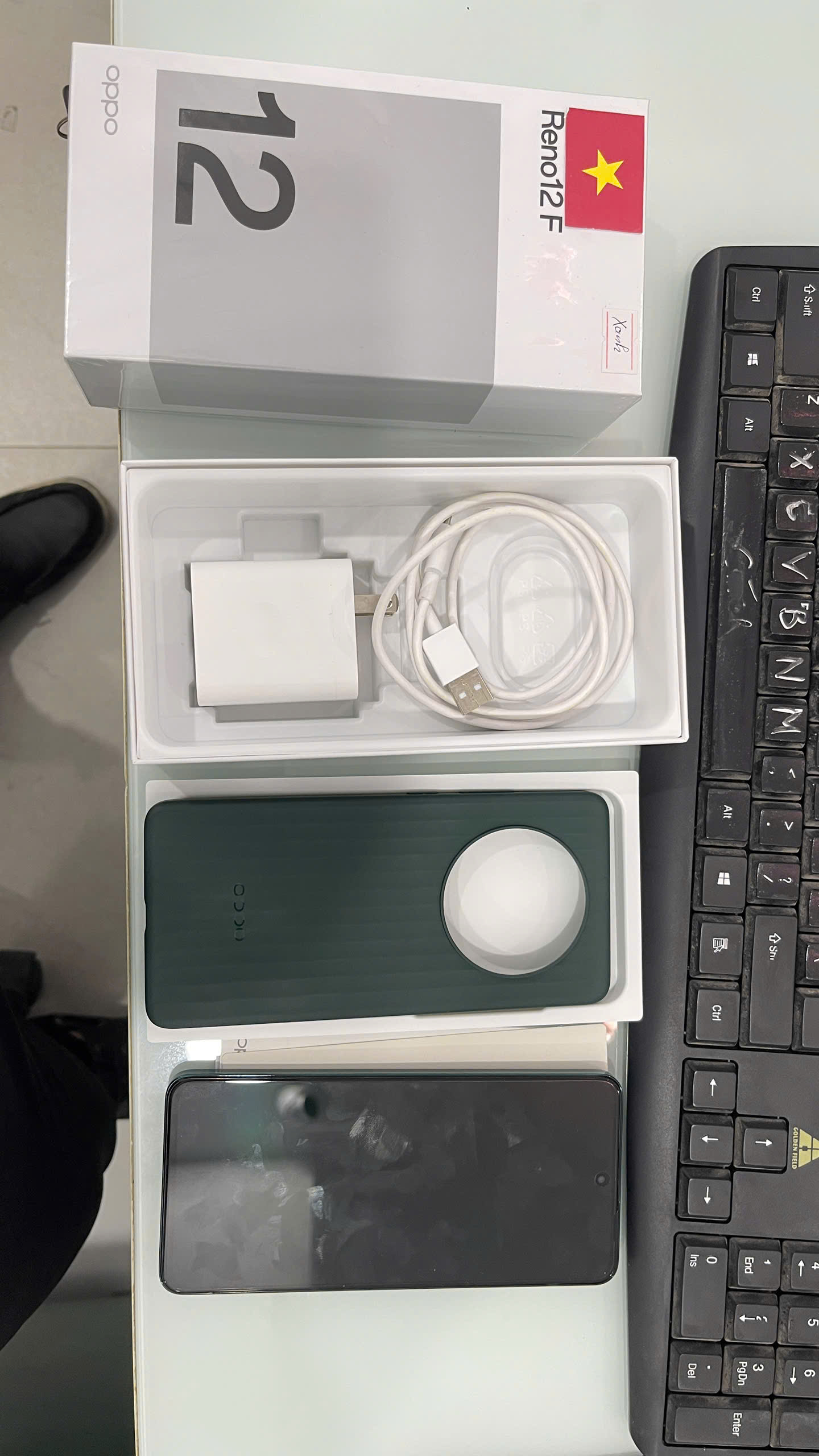 Điện thoại di động OPPO Reno12 F 4G 8GB/256GB Xanh lá - Cũ