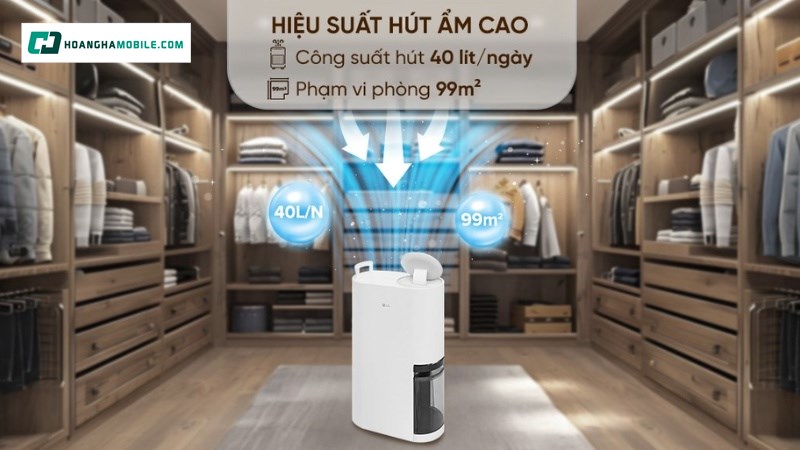 Khả năng hút ẩm tối ưu nhờ công nghệ Dual Inverter. Khả năng hút ẩm tối ưu nhờ công nghệ Dual Inverter.