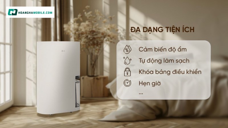 Khả năng tự động duy trì độ ẩm. Khả năng tự động duy trì độ ẩm.