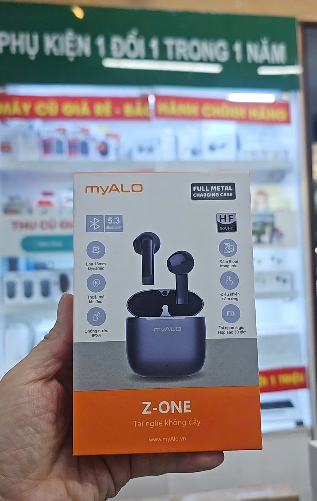 Tai nghe Bluetooth myAlo Z-One, màu Xám -  Cũ