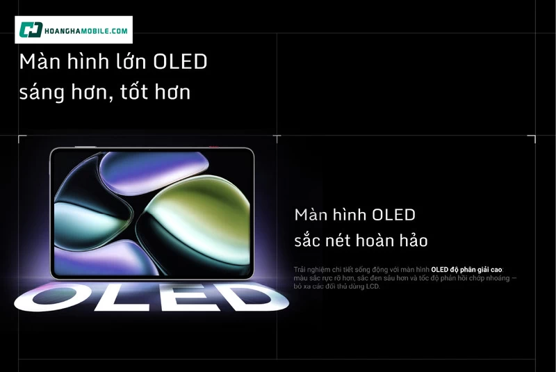 Màn hình lớn OLED sáng hơn. Màn hình lớn OLED sáng hơn.