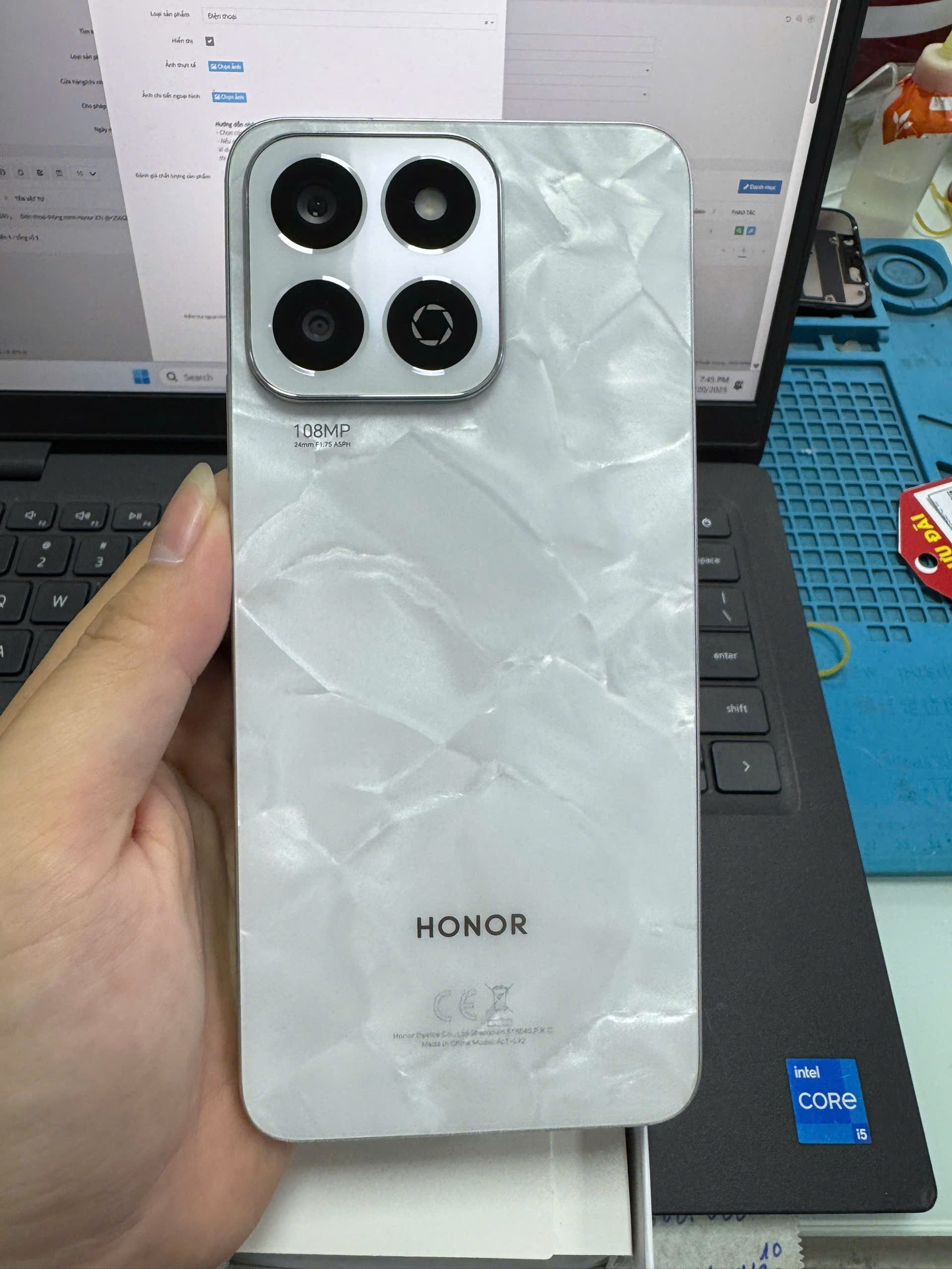 Điện thoại thông minh Honor X7c (8+256GB) Trắng (Moonlight White)_ALT-LX2WHI_TN 