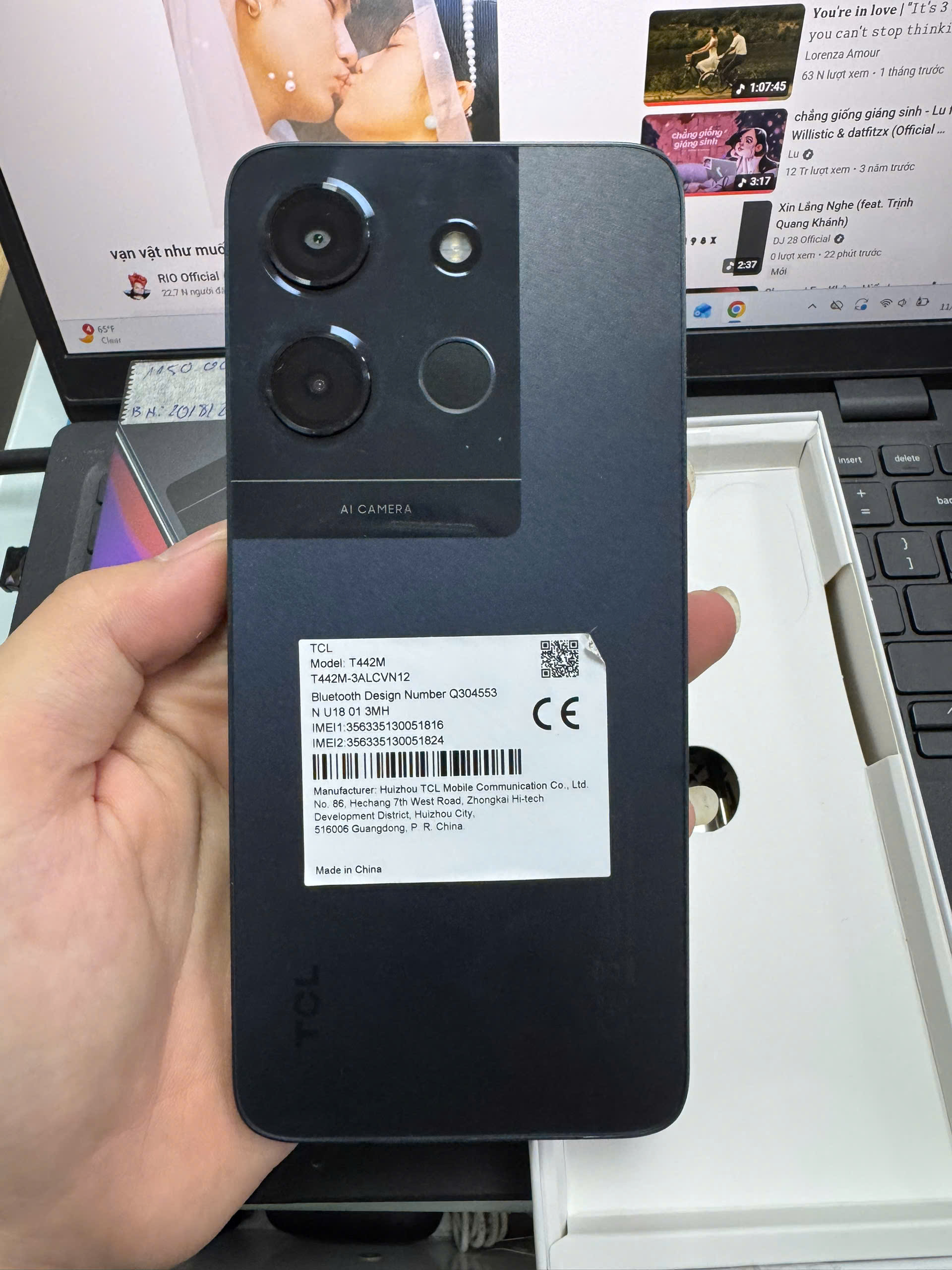 Điện thoại di động TCL 503 T442M (3+64GB) Space Gray_T442M