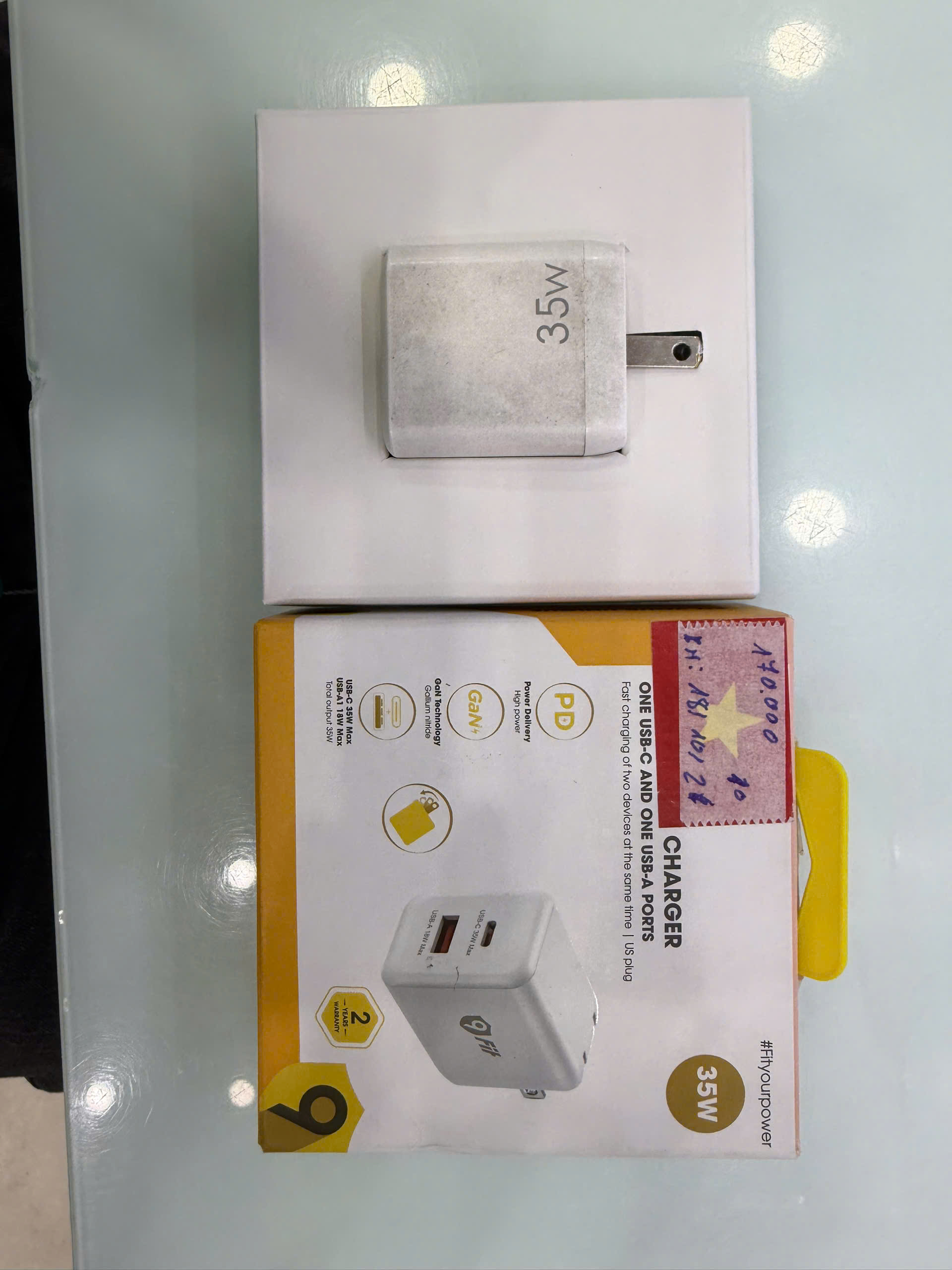 Củ sạc 9Fit PD 35W 1A1C GaN - Chính hãng TBH