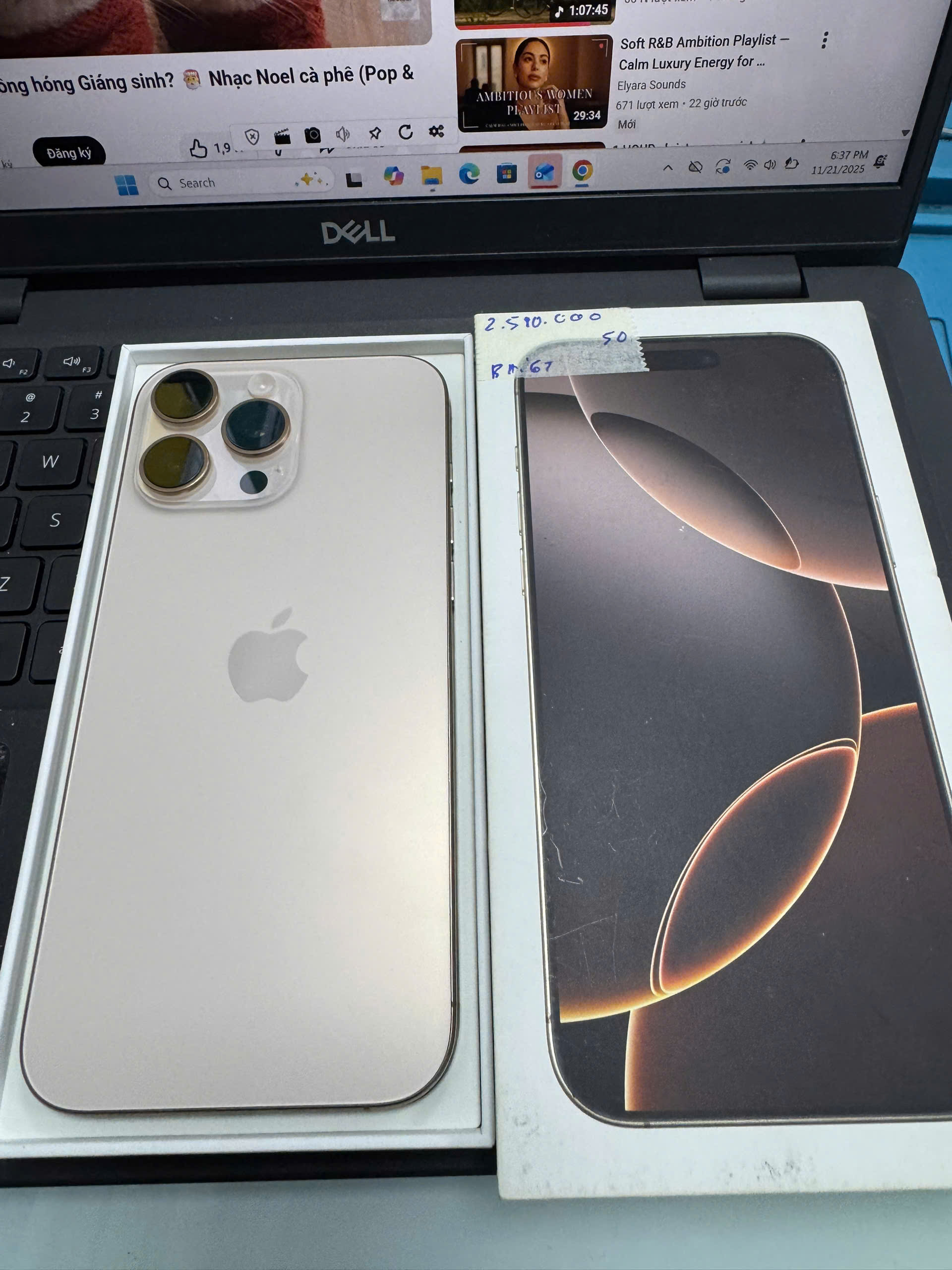 (DEMO) ĐTDĐ Apple iPhone 16 Pro Max Desert 256GB_3N534VN/A