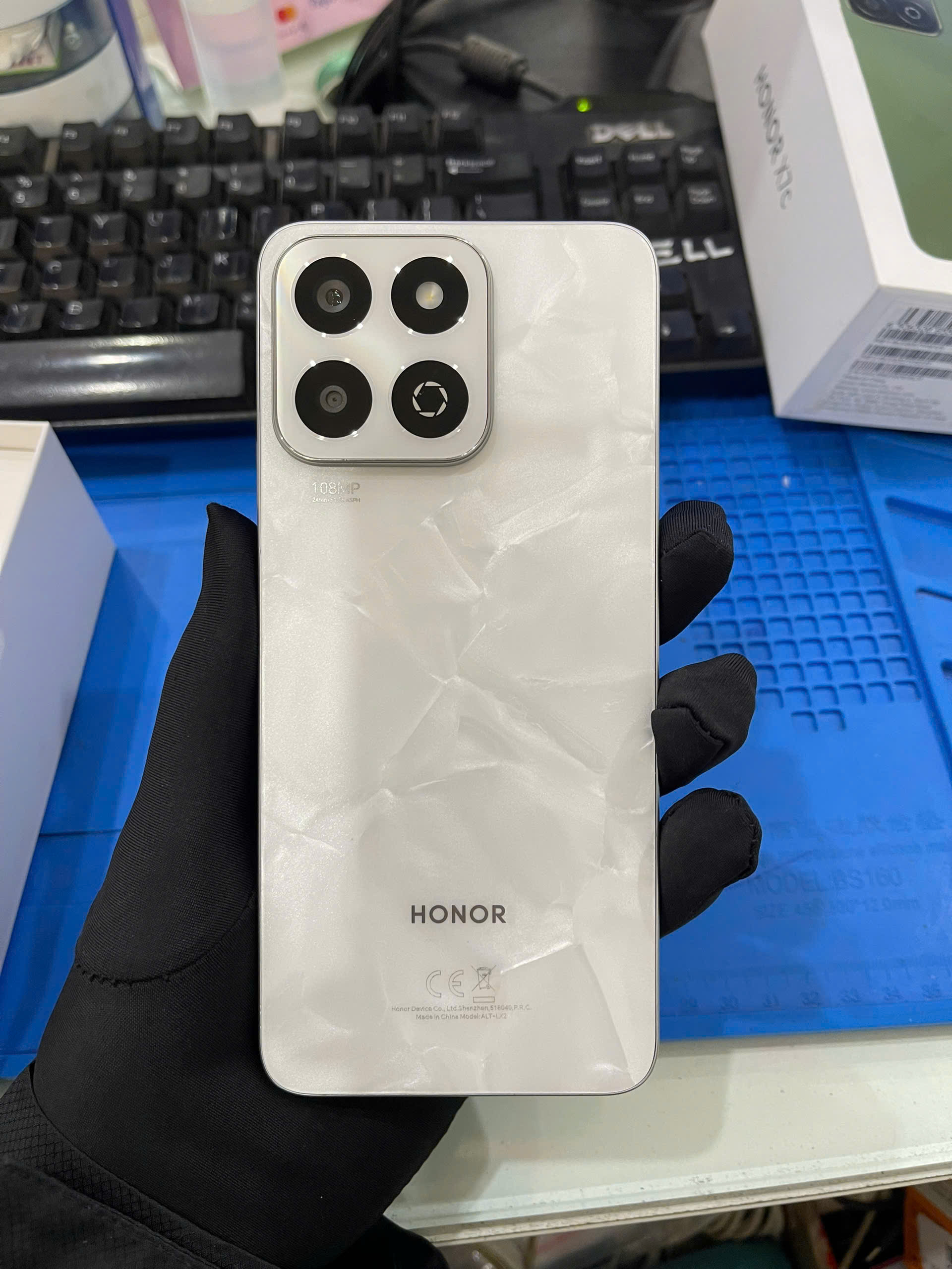 Điện thoại thông minh Honor X7c (8+256GB) Trắng (Moonlight White)_ALT-LX2WHI_TN - 863760071869627 - LX2WZTN